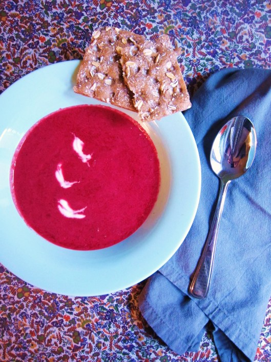 Beet and fennel soup